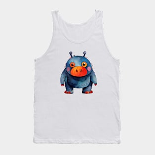 Adorable Colorful Watercolor Cute Fantasy Monster Tank Top